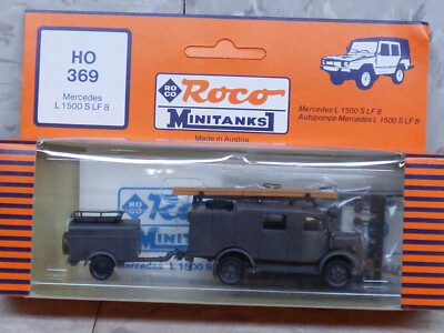 ROCO MINITANKS 398 Echelle 1/87e- Camion plateau Mercedes L 1500 neuf