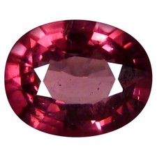 1.19 ct AAA Lovely Oval Shape 7 x 6 mm Pinkish Red Rhodolite Garnet Gemstone