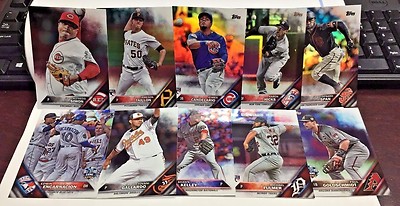 2016 Topps Update Regenbogen Folie Parallel Menge 10 W / Jameson Taillon,Michael