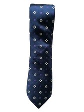 Tommy Hilfiger Mens Necktie Navy Blue Purple White Flower - 13
