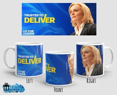 CREATIVE MEMORIES UK Conservative Party Mug - Liz Truss Mug - Liz for Leader - Christmas Gift