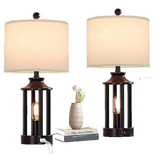 Lámparas con Cable Blanco Rústico/primitivo