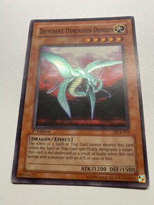 Yu-Gi-Oh! Different Dimension Dragon Super Rare 1st Edition DCR-015 HP DAMAGED