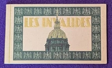 Les Invalides Vintage 1950 Postcard Book of 20 Unused Pristine Postcards France