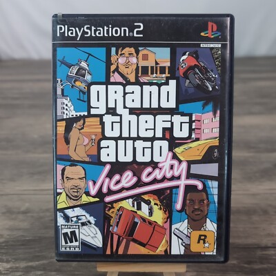 Grand Theft Auto: Vice City (Sony Playstation 2, 2002) PS2 Game Good Condition 