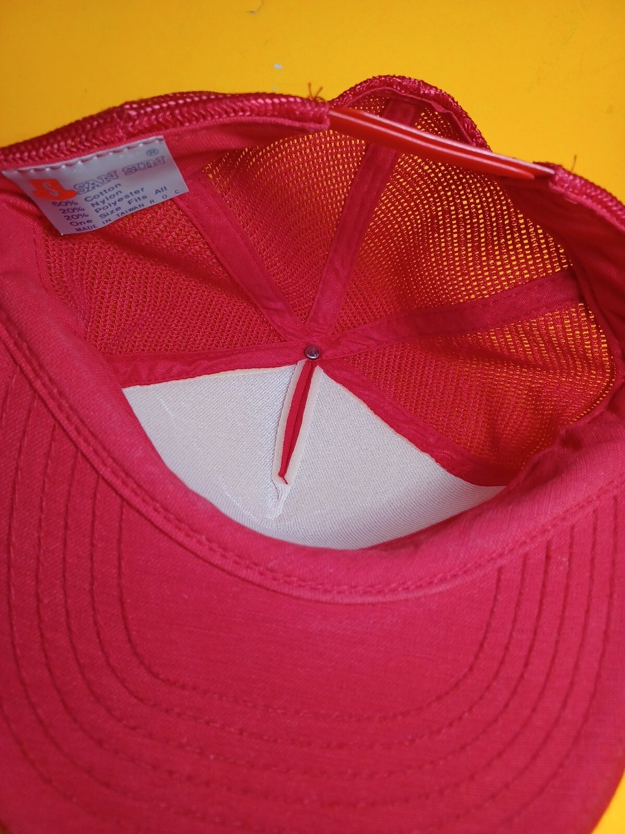 Vintage SnapBack Hat Trucker Patch Cap Fel-Pro Performance Mesh Back San Sun USA View 3
