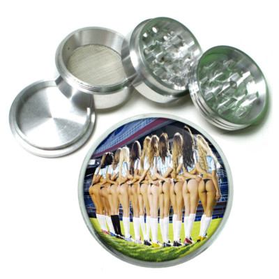 Argentina Pin Up Girls D6 63mm Aluminum Kitchen Grinder 4 Piece Herbs