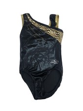 Dreamlight Girls Leotard Size 8-10 Black/gold