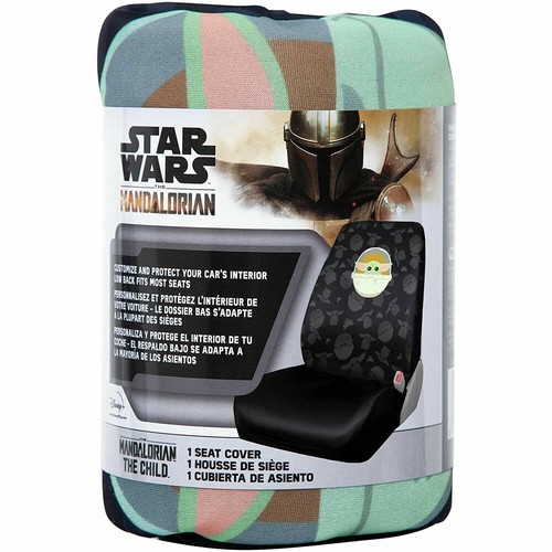NEW Disney Star Wars Mandalorian The Child LowBack Car Seat Covers Universal Fit - Picture 2 of 4