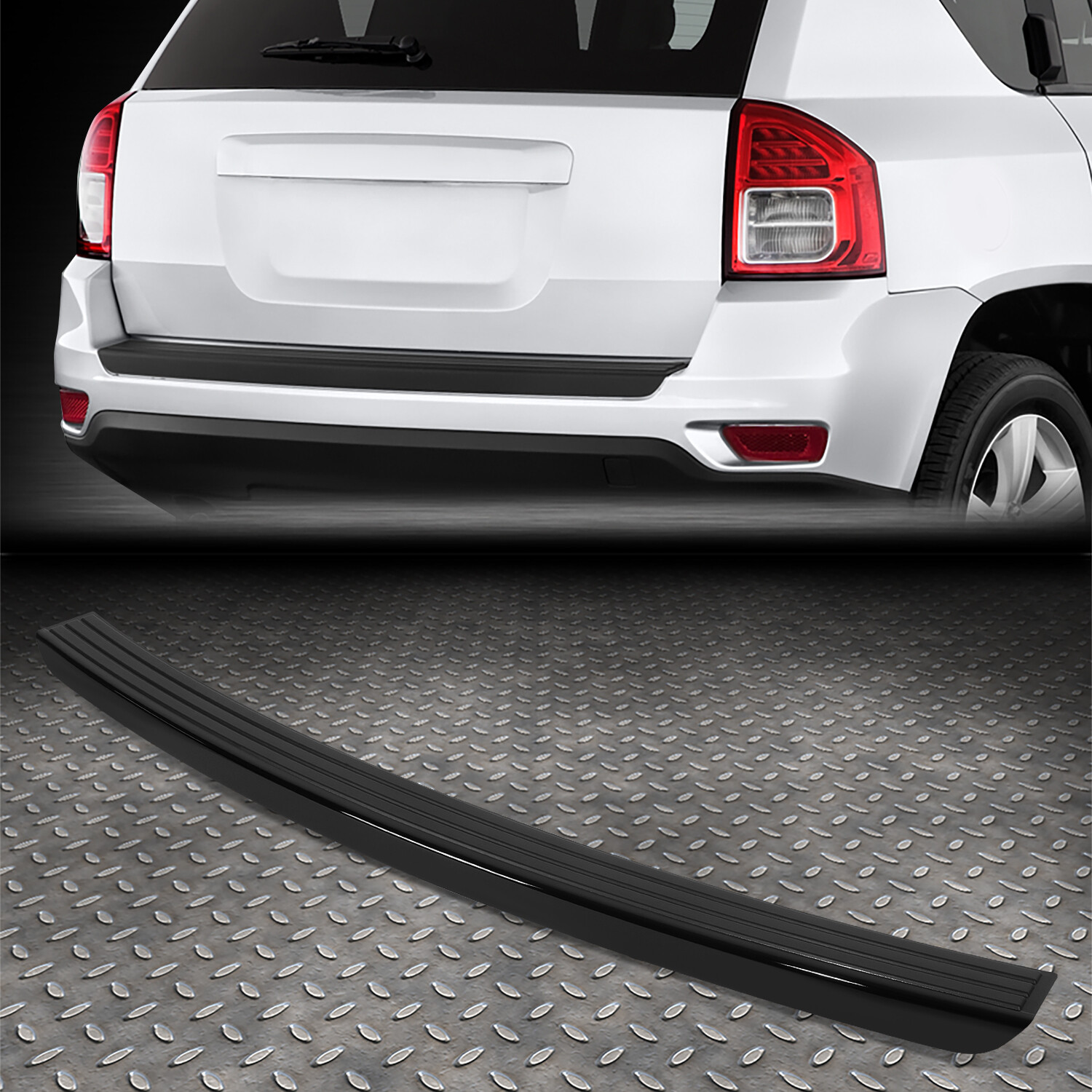 Jeep Compass Patriot 14-17 Factory Rear Bumper Step Pad Trim Molding  