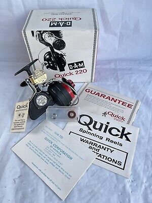 Old Vintage DAM QUICK No. 220 Spinning Reel - Made in West Germany 
