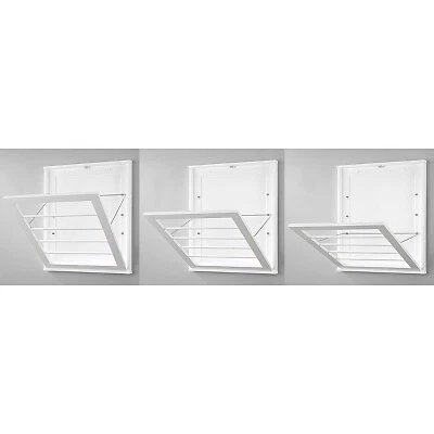 Whitmor Wall Mounted Wood Drying Rack White