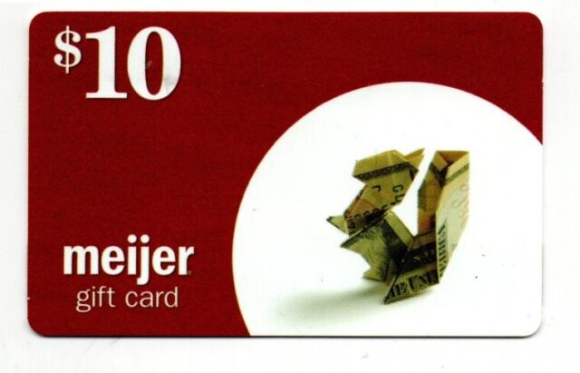 Meijer Origami Squirrel? Gift Card No $ Value Collectible