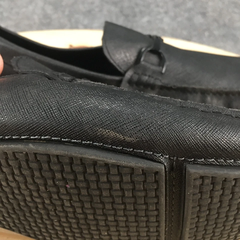 Kenneth Cole Reaction Zapatos Para Hombres 12 M Sistema de Sonido Mocasines Cuero Negro Informal Foto 4 de 4