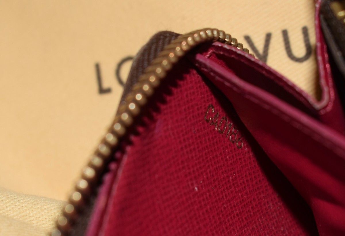 Louis Vuitton LV Monogram Long Zip Around Clemence Fuchsia