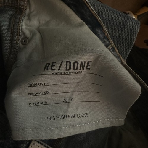 NWT RE/DONE Women's 90s High Rise Loose Denim Jeans in Blue Haze sz 27 - Picture 10 of 11