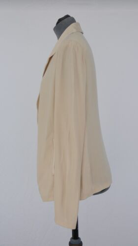 American Vintage Blazer Jacket Hollister Ivory Beige Y2K Retro Cardigan Size S - Picture 7 of 15