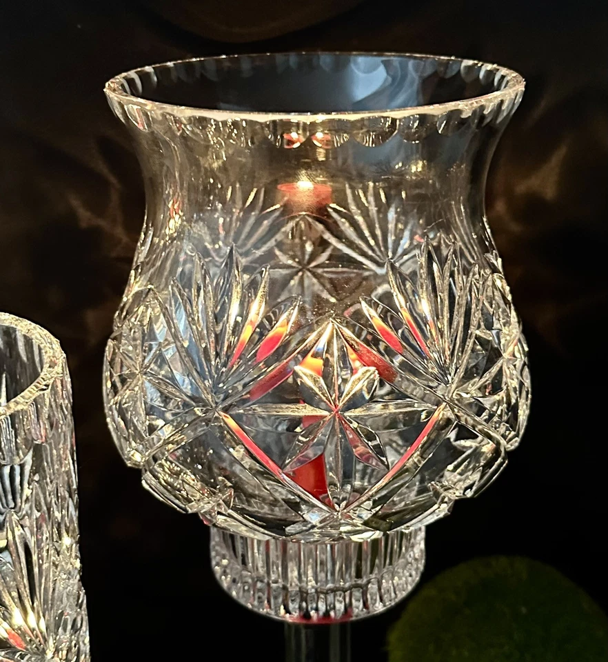 Lote Mixto 3 Candelabros Cristal Huracán Fiesta/Boda Centro de Mesa Decoración * Foto 3 de 4