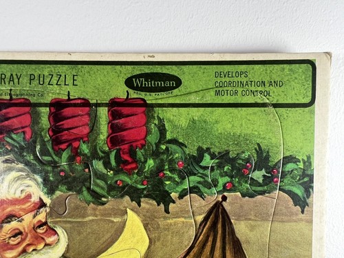 Vintage 1960’s Santa Clause Frame Tray Puzzle By Whitman - Picture 3 of 8