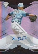 JOSH FLEMING 2021 CHRONICLES TITANIUM ROOKIE AUTO + 3 CARD LOT TAMPA BAY RAYS