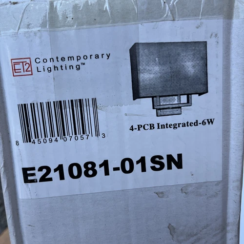 Edinburgh 4-light LED Satin Nickel Wall Sconce - Picture 1 of 7