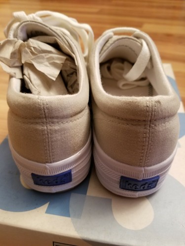 Vintage NIB Keds Womens Relaxed Fit Platform Twill Stone Sneakers Shoes Sz 5.5 M - Picture 5 of 10
