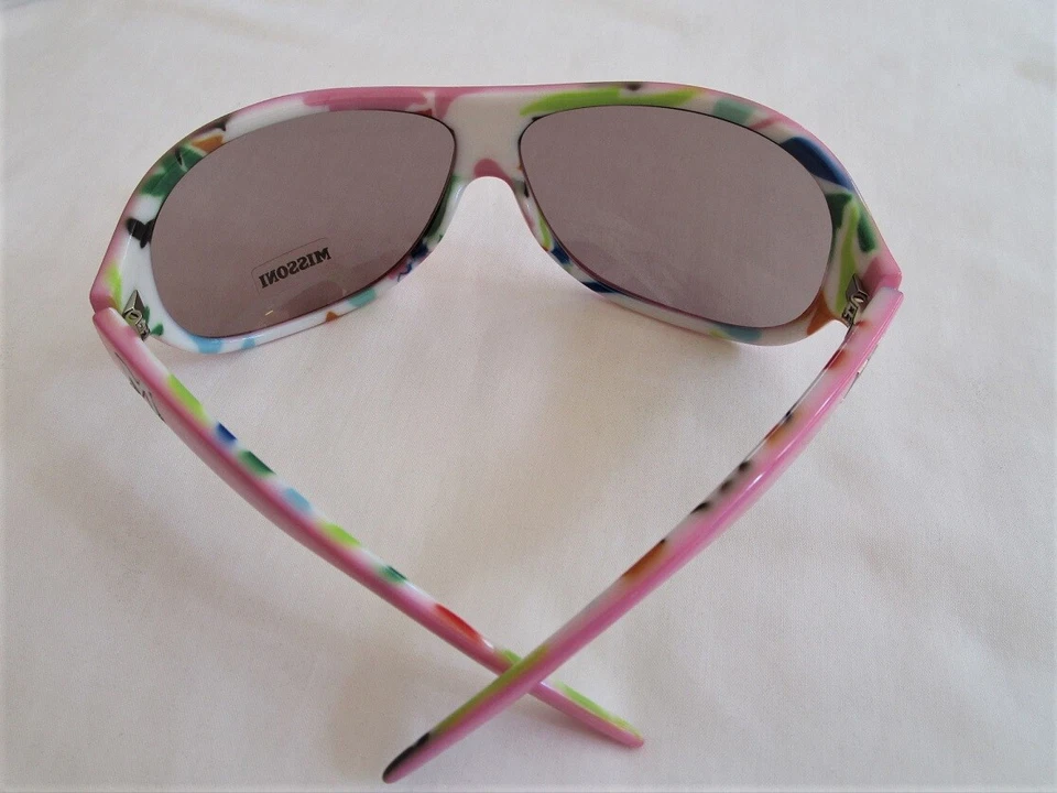 Gafas de sol MISSONI colores únicos diseño vintage hechas en ITALIA M158602 con estuche Foto 4 de 4