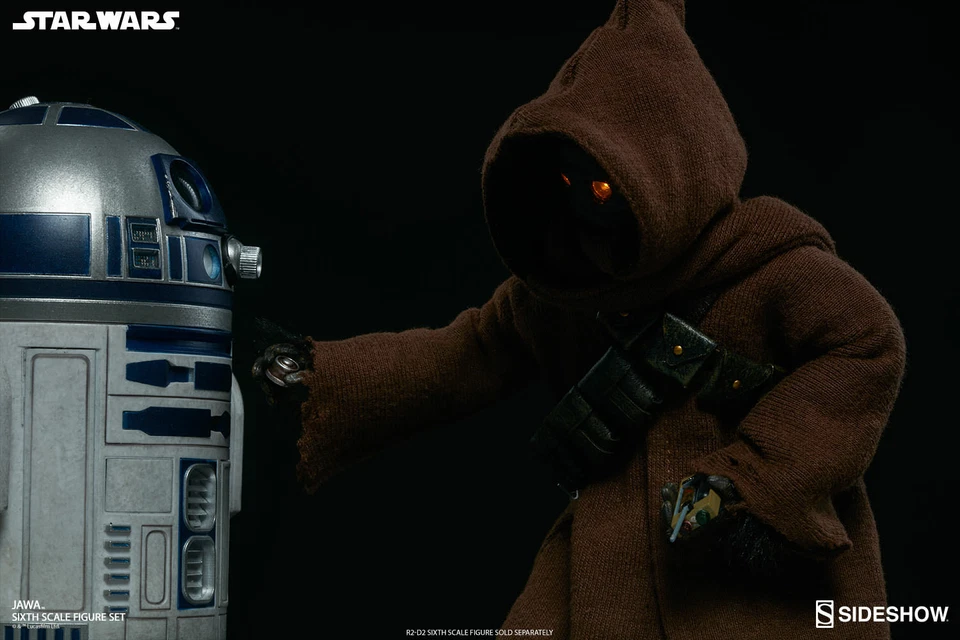 Sideshow Collectibles SET DOS Figura Jawa Sexta Escala 1/6 Star Wars  Foto 3 de 4