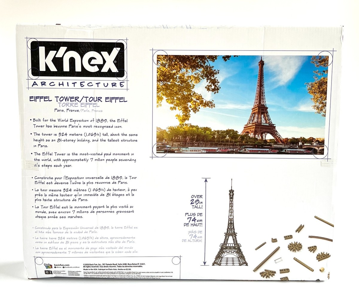 K'NEX Architecture: Eiffel Tower Building Set - NEW, Damaged K'NEX Architecture: Eiffel Tower Building Set - NEW, Damaged
