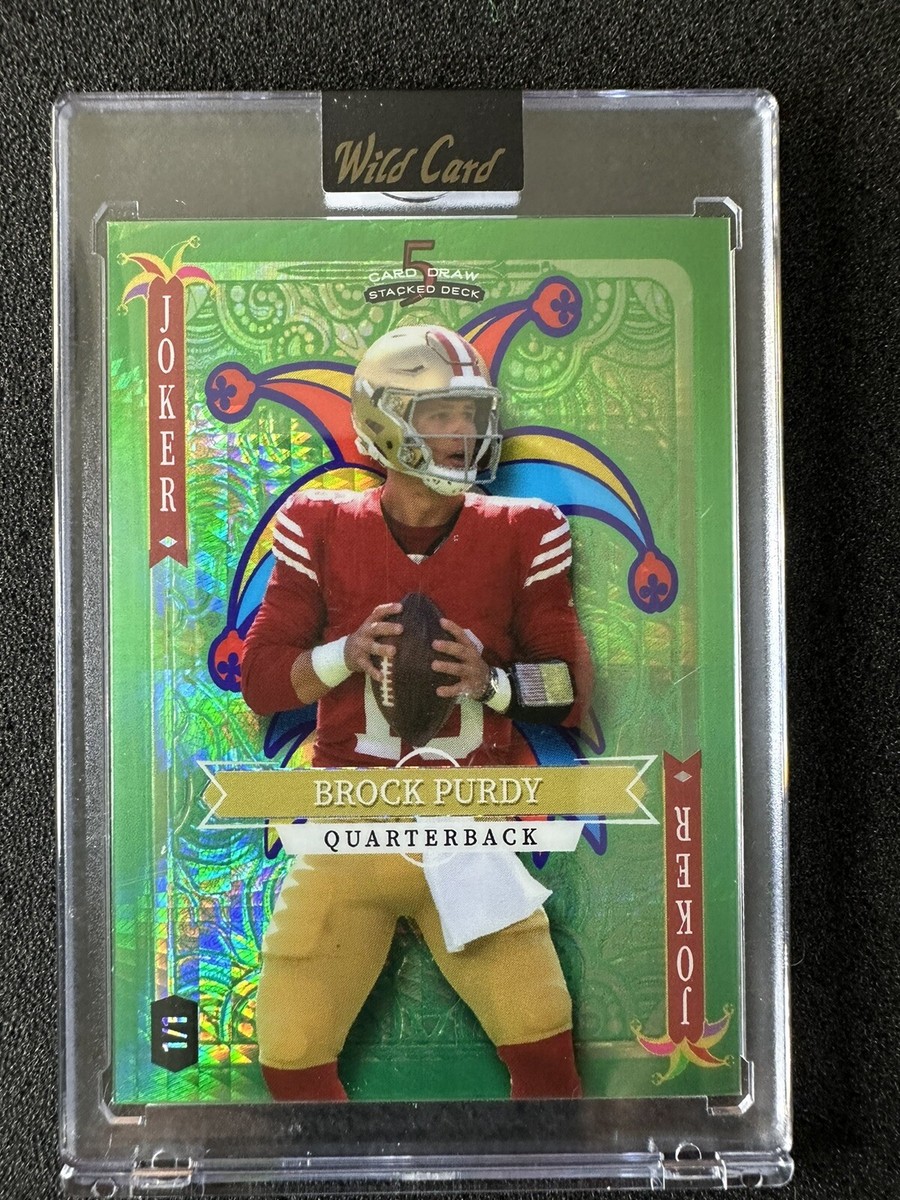 BROCK PURDY 1/1 2023 Wild Card 5 Card Draw Joker | eBay