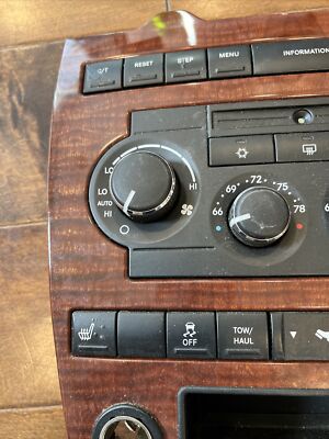 2005-2007 Jeep Grand Cherokee Climate Control Woodgrain Bezel