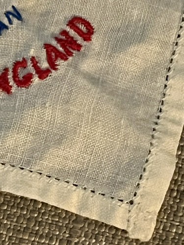 There’ll Always Be An England Handkerchief VINTAGE HAND-STITCHED RARE WW11 - Picture 2 of 5