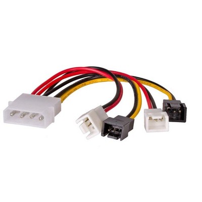 Molex 2X 3-Pin 12V/5V Adapter Stromkabel AKYGA AK-CA-34, Kabel, Anschluss