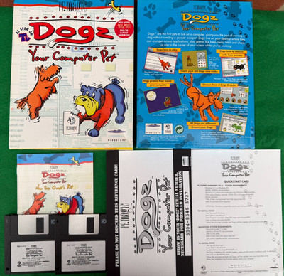 DOGZ Your Computer Petz Big Box PC DISKETTE Windows 96 komplett