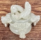 Vintage Chinese White Jade Dragon Incense Burner Carved Tripod Censer — photo 7