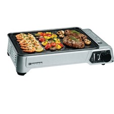 Plancha portable à gaz de table 2.3 KW plaque anti adhesive + 4 cartouches gaz