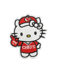 Hello Kitty Kansas City Chiefs Football Sanrio Patch, Iron On/Sew On
