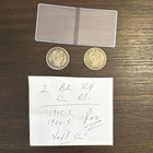 1905-S 1900-S Barber Half Dollars - Lot of 2 - 90% Silver - Rare!
