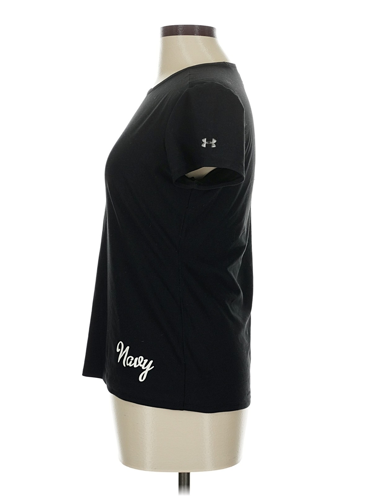 Under Armour Women Black Short Sleeve T-Shirt M thumbnail 4