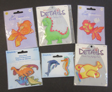 Iron-on Applique Kid Novelty Patches JoAnn Simplicity Fish Dinosaur mix lot NOS