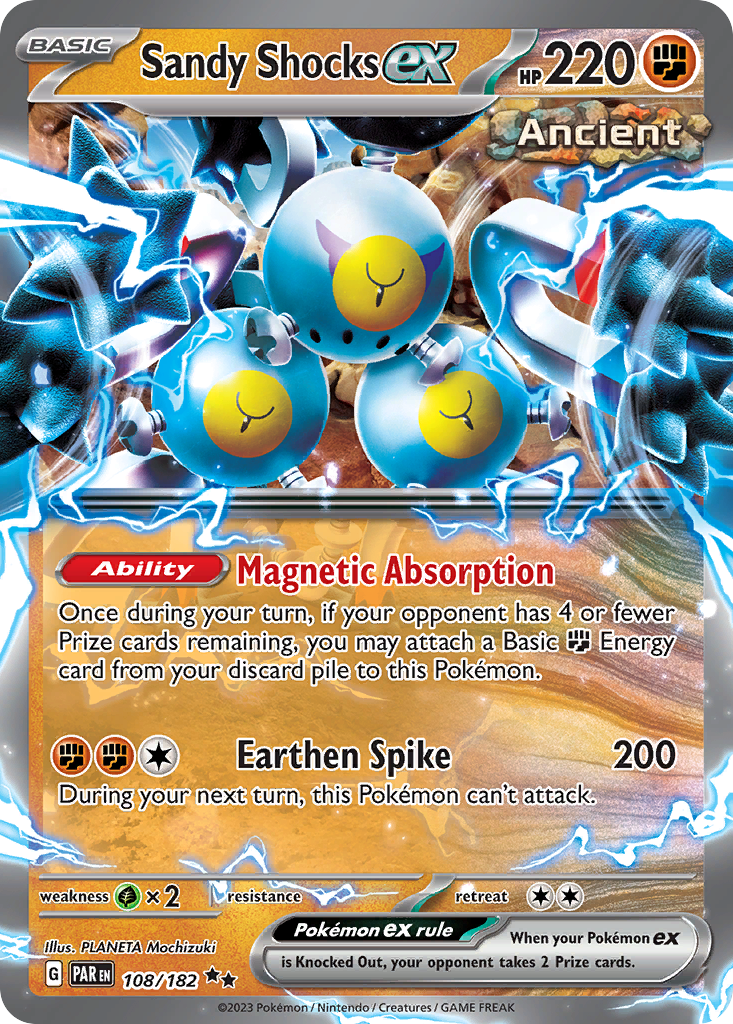 Sandy Shocks ex 108/182 Double Rare Paradox Rift Pokemon Holo NM/M