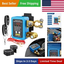 240A Kill Switch 12V Remote Battery Disconnect Switch with Led Voltage Displa...