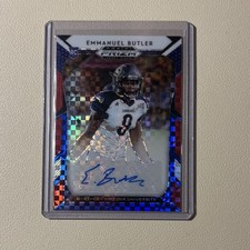 Panini 2019 Prizm Draft Emmanuel Butler Red White & Blue Auto RC #44/99 