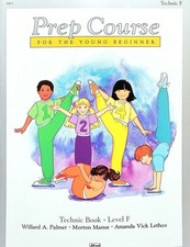 Alfred's Basic Piano Library Prep Course Technic Book Level F