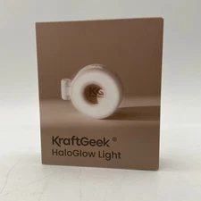 KraftGeek HaloGlow Magnetic Phone Ring Light Portable Black NEW SEALED