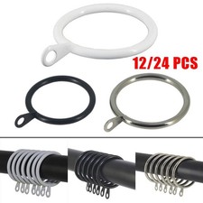 Anneaux de Rideau en Métal Crochets de Suspension pour Rideaux Tringles Poteau