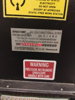 KG 102A Directional Gyro P#060-0015-00