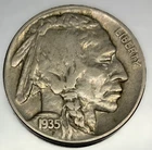 1935-P Buffalo 🦬 Indian Head Nickel 5c Fine Condition - 3779