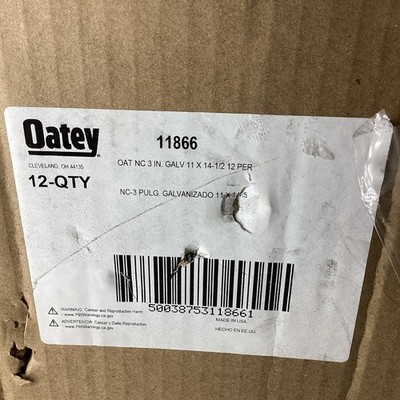 12x Oatey 11866 3'' No-Caulk Roof Flashing Galvanized Steel 11'' x 14.5''