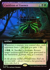 MTG FOIL Cauldron of Essence Extended Art - Secrets of Strixhaven #347